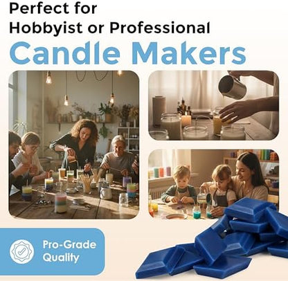 Baby Blue Candle Dye Chips, Soy & Paraffin Candle Making, 50 Pack - Image 7