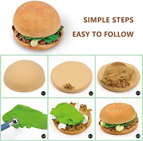Cutedeer Brown Air Dry Clay, 1.1lb Foam Modeling Clay, Soft Squishy Molding for Kids Adults, Arts & Crafts Project Slime Supplies(1.1lb - 1 Pack, Brown) - Image 3