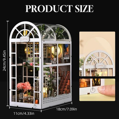 TOYQI Book Nook Kit, DIY Miniature Dollhouse Kit for Adults and Teens - Image 2