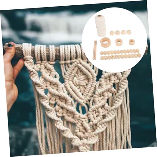 HOLIDYOYO DIY Macrame Kit for Adults Handmade Tapestry Supplies 100% Cotton Rope Creative Wall Hanging Decor for Beginners and Home Adornment - Image 4