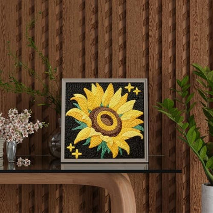 Doodlream Sunflower DIY Punch Needle Embroidery Kit for Adult Beginner - Image 6