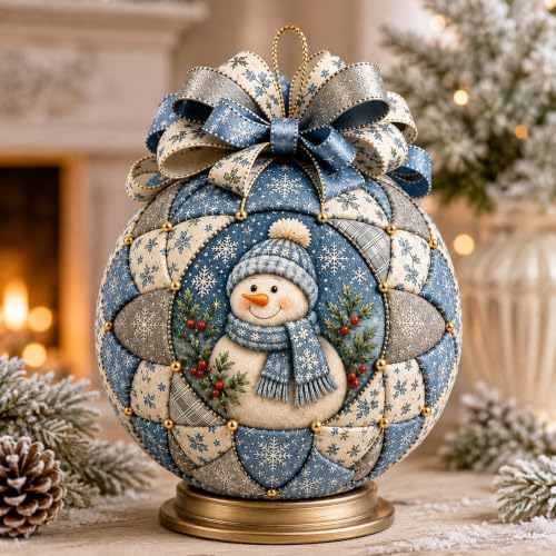 Christmas Classics Patchwork Ornament DIY Kit, Holiday Decorations，Snowman by Unknown