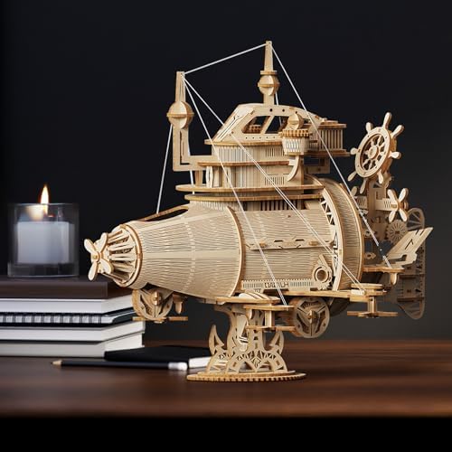 3D Wooden Puzzles for Adults, DIY Spaceship Model Building Kit - Image 6