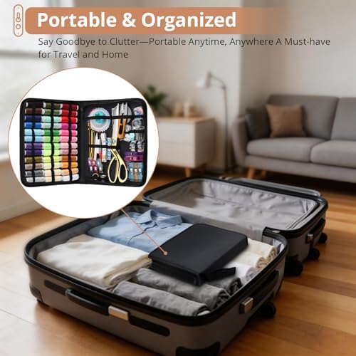 KAMTOP 191 PCS Sewing Kit for Adults with 43 Thread Colors for Repairs - Image 6