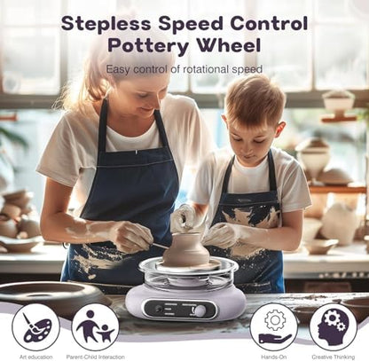 Alldeer Mini Pottery Wheel for Kids Teens Girls Beginners - Image 2