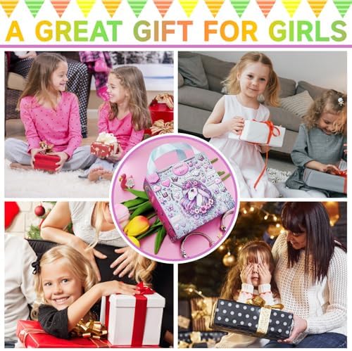 AIPRIDY 208 Pieces Charm Bracelet Making Kit,Unicorn Mermaid Crafts Gifts Set Can Inspires Imagination and Creativity,Jewelry Making Kit Perfect Gifts for Girls 5-12 Years Old (Pink+Aqua Unicorn) - Image 5