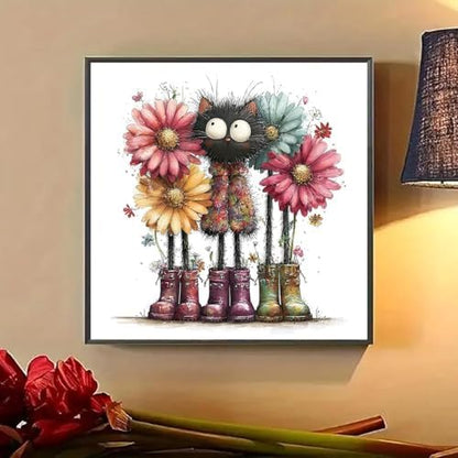 Lophomie Diamond Art Kits for Adults, 5D Cat Diamond Painting Kits 14x14 in - Image 4