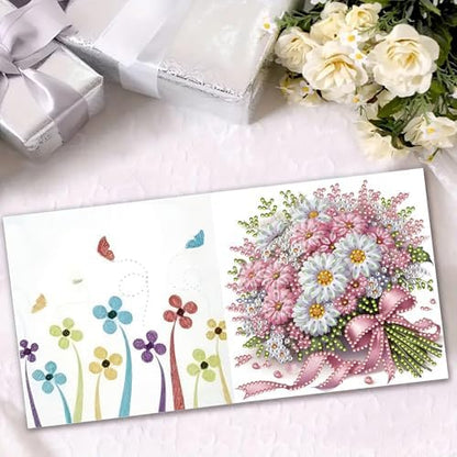 MaiYiYi 8 Pack 5D DIY Butterfly Diamond Painting Greeting Cards Art Kit - Image 4