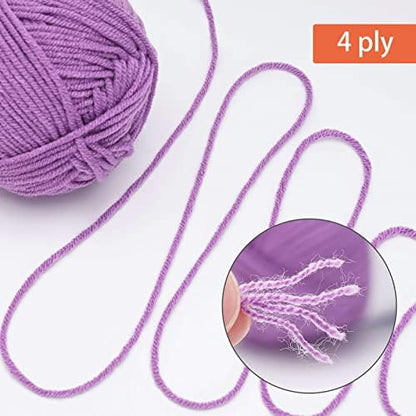 NICEEC 300g Soft Assorted Colors Yarn 100% Acrylic 870yds -Halloween - Image 3