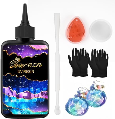 Bsrezn 100g UV Resin Hard, Clear UV Epoxy Resin Cure for Jewelry Making by Bsrezn-theBestResin