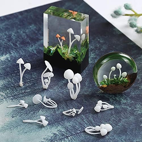 Woohome 31 PCS 3D Mini Mixed Resin Mould Filler - Germ Rose Elk Mushroom Casting Moulds, Art Craft Supplies for Jewelry Making, Epoxy Moulds, DIY Crafts - Image 2