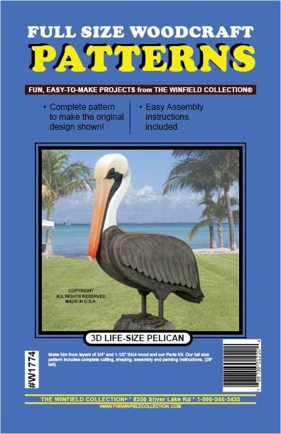 3D Life-Size Pelican Woodworking Project Plan by Unknown