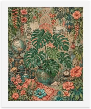 Bozfoxa Paint by Numbers Kit for Adults Beginner Tropical Globe - Image 2