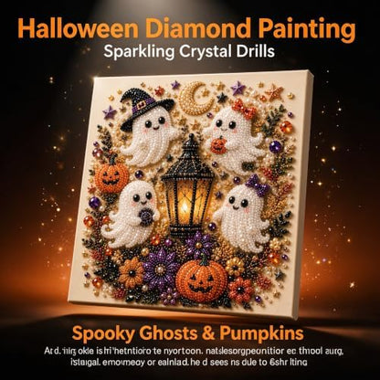 LDLXLHTE Halloween Ghost Pearl Art DIY Kit,Pearl Painting Kits for Adults - Image 2