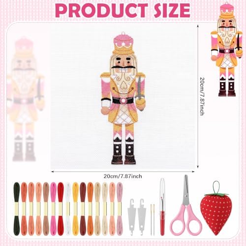 XunYee Needlepoint Canvas Kit, Nutcracker Soldier - Image 2