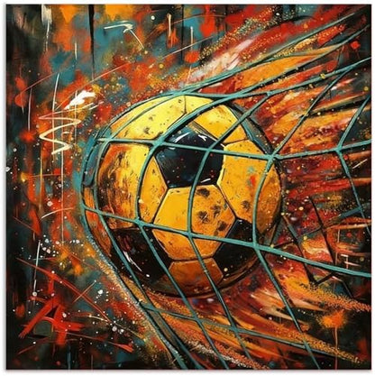 CRZMODE Soccer Paint by Numbers Kit for Adults, Soccer Paint by Numbers for Adults, Acrylic Painting Crafts for Home Decor Gift (16x16inch) by Unknown