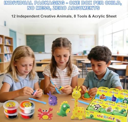 Air Dry Clay Kit for Kids: 12 Animals Clay with Sculpting Tools & Tutorials - Image 6