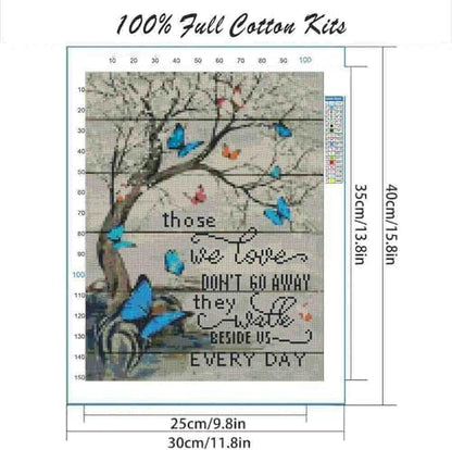 DYAIANGMU Tree of Life Stamped Cross Stitch Kit for Adults 15.7x11.8 inches - Image 2