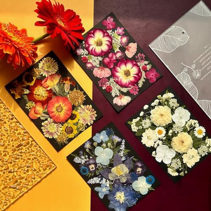 MIKIYA 92Pcs Pressed Dried Flowers for Resin, Real Assorted Natural Bulk Dry Floral Leaves for DIY Art Crafts, Epoxy Molds, Jewelry, Soap, Candle Making, Nails Decors - Image 4