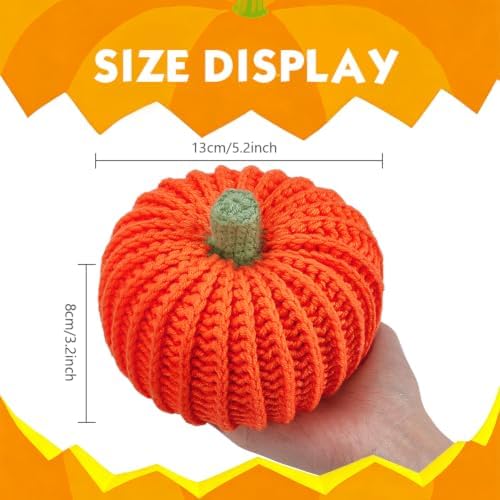ACRNIGHEET 3 Pack Halloween Pumpkin Crochet Kit for Adults Beginners Fall - Image 3