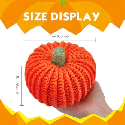 ACRNIGHEET 3 Pack Halloween Pumpkin Crochet Kit for Adults Beginners Fall - Image 3