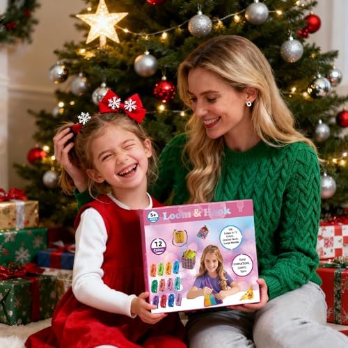 216 PCS Loom Loops Refill for Weaving Loom Kit Toys, Elastic Potholder Loom Loops DIY Arts and Crafts Supplies Set for Kids Beginners Christmas Birthday Gifts for Girls 5 6 7 8-12 13 Year Old - Image 6