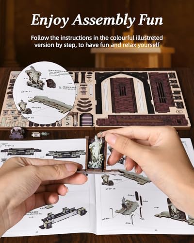 MiniCity Duomo di Milano Book Nook Kit, Architectural Miniature with LED - Image 5