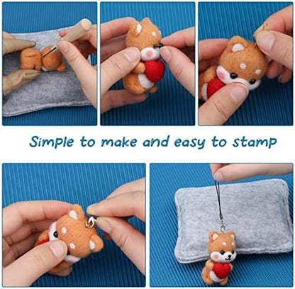 IMZAY Needle Felting Kit 18 Colors Wool Felting Kit Wool Roving Set - Image 5