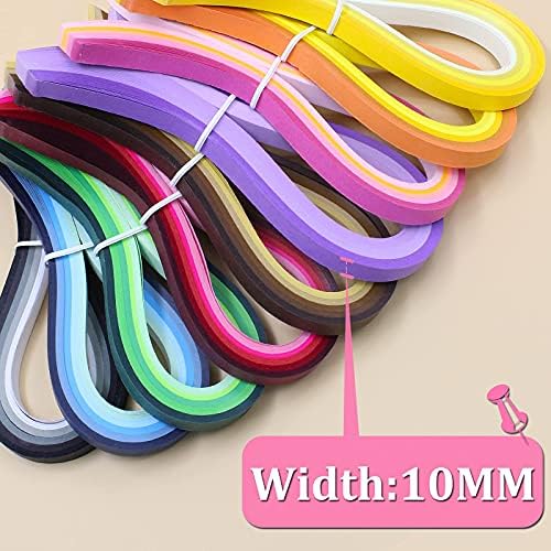 Zorfeter Multi-Color Quilling Paper Strips Kits, 10mm Width, 15" Length - Image 4