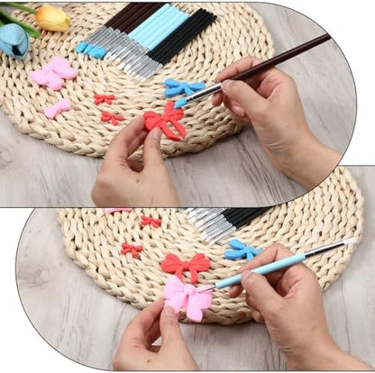 15 Pcs Silicone Sculpting Tools, Silicone Clay Sculpting Tools, Pottery Tools, Modeling Dotting Tools, Clay Shaping Modeling Wipe Out Tools, Embossing Tool for DIY Handicraft - Image 4