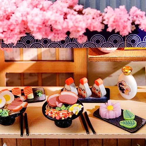 Lannso DIY Dollhouse Miniature Kit, Doll House Kit with Dust Proof Cover, Mini Handmade Wooden Dollhouse Toys for Adult Gift(QT41) - Image 3