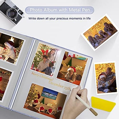 Popotop Large Photo Album Self Adhesive 4x6 5x7 8x10 Scrapbook Album DIY Picture Book,Gifts for Mom,Family Baby and Wedding,with Metal Pen and Plastic Board - Image 5