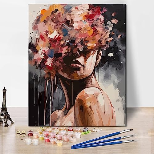 TUMOVO Abstract Woman and Lady Paint by Numbers Craft Kit for Adults by TUMOVO