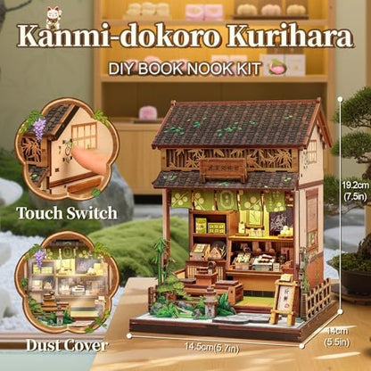 Fsolis Book Nook Kit Japanese Miniature Desert Shop - Image 3