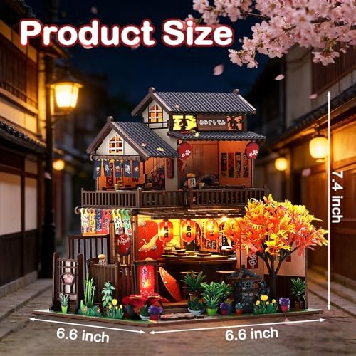 Japanese Sushi Miniature House Kit, DIY Miniature Dollhouse Kits for Adults - Image 2