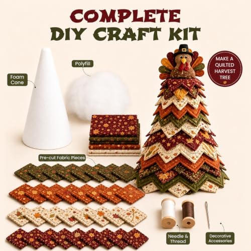 Daily Partner Americana Christmas Tree Quilt Kit - Image 2