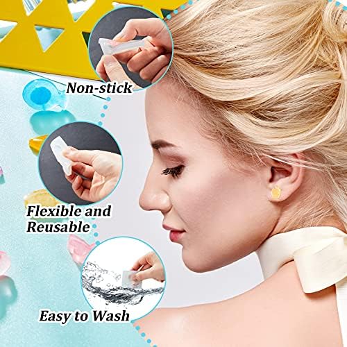 Geiserailie 22 Pieces Stud Earrings Resin Moulds Tiny Jewelry Silicone Jewelry Epoxy Casting Moulds with Stainless Steel Ear Studs and Earring Backs for Resin DIY Jewelry Making Supplies - Image 3