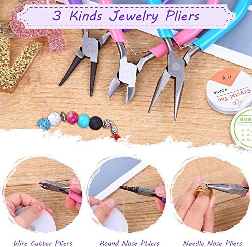 shynek Jewelry Making Kit - Adults Supplies with Tools, Wires, Findings & Charms for Making & Repair - Image 5