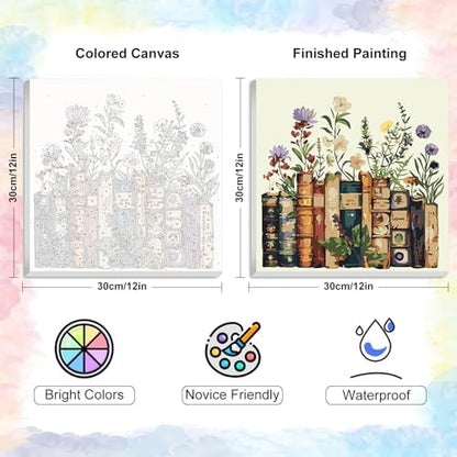Yezavesu Book Framed Paint by Numbers Kit for Adults Beginner - Image 3