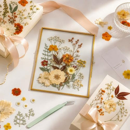 Resiner Dried Flowers for Crafts, 100Pcs Vintage Pressed Flowers - Image 4