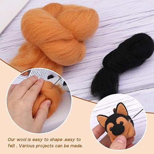 QMNNMA Needle Felting Kit for Beginners, German Shepherd Needle Felting Set - Image 4