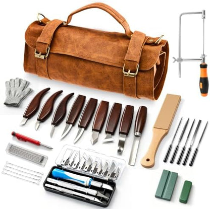 SakerNeo 35PCS Wood Carving Kit Whittling tools Set by TheBrandPerfected