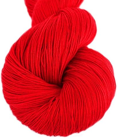 Lotus Yarns Swan Lake Lace Weight 50% Cashmere 40% Fine Wool 10% Angora Blended Hand Knitting Yarns for Comfortable Baby and Adult Clothing for Fashion Garment Baby Clothe (12-Red) by LotusYarns