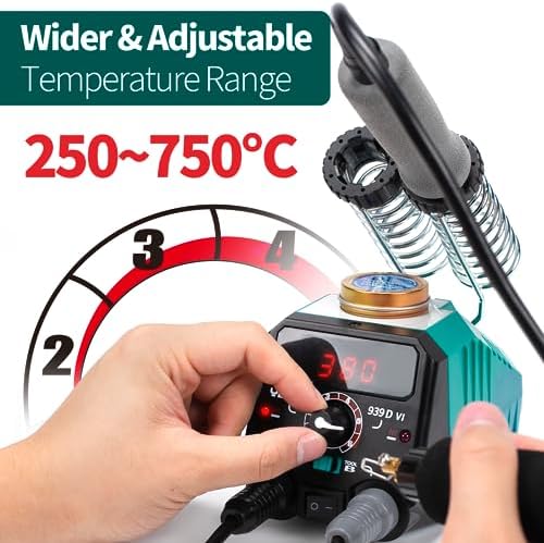 YIHUA 939D-VI Dual Pen Wood Burning Kit with Digital Display with 20 Wire Nibs, Detachable Wood Burning Pen, 2 Wood Pieces, Tweezers Used as Wood Burning Tool - Image 3