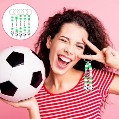 Landical 564 Pcs Soccer Keychain Making Kit Soccer Party Favor Green White - Image 6