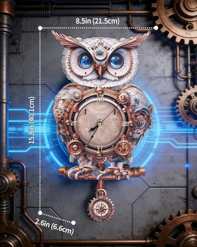 3D Puzzles for Adults-Wooden Owl Clock Puzzle DIY Wall Clock Model Kit - Image 2