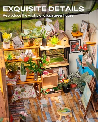 Rolife Greenhouse DIY Miniature Dollhouse Kit Creative Gift for Adults - Image 3