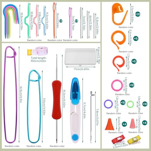 Knitting Accessories Kit Knitting Supplies Cable Needles for Knitting Tools - Image 2