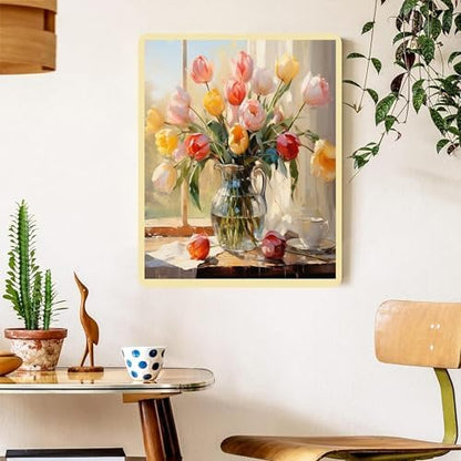 Arttoplus Flower Paint by Numbers Kit for Adults Canvas 16x20inch - Image 5