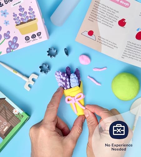 Pott’d Foam Dough Collectibles Air Dry Clay Kit for Adults, DIY Crafts Includes Clay Tools, Colourful Foam Clay, Guides for Mini Food Characters, Plant Projects and Date Night Creations - Image 4